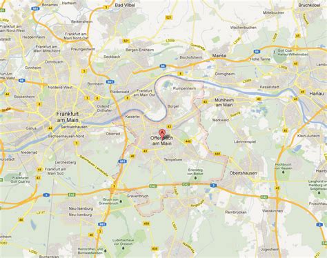 Offenbach Map - Germany