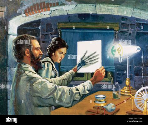 Rontgen, Wilhelm Conrad (1845-1923). German physicist. Discovered Stock Photo: 35718546 - Alamy