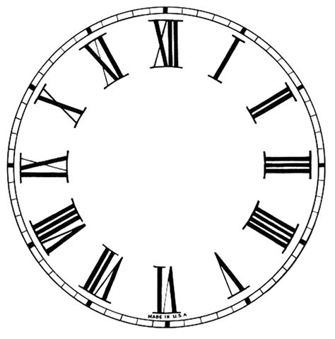 15 Clock Face Images - Print Your Own! - The Graphics Fairy