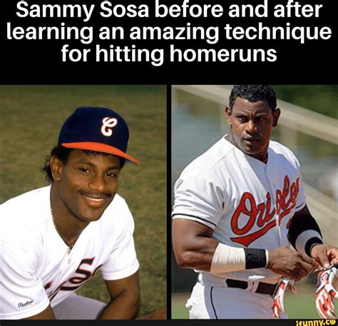 Sammy Sosa before and after learning an amazing technique for hitting ...