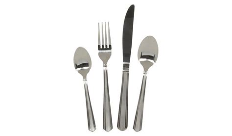 George Home 16 Piece Deco Cutlery Set | Cutlery | George at ASDA | Cutlery set, George at asda, Asda