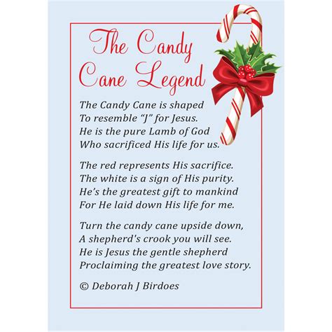 Legend of the Candy Cane Necklace with card