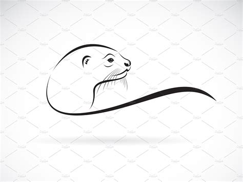 Vector of otter head design. Animal. – MasterBundles