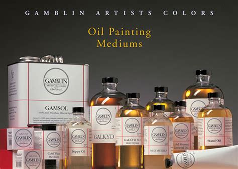 Oil Painting Mediums - Gamblin Artists Colors