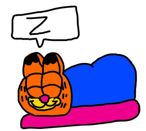 garfield sleeping by JoeyHensonStudios on DeviantArt