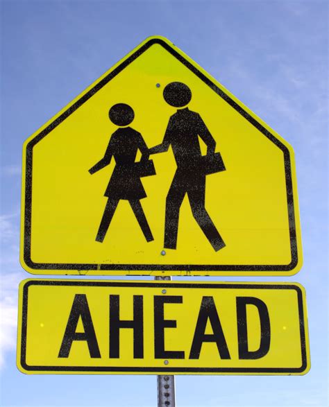 Crosswalk Ahead Sign Picture | Free Photograph | Photos Public Domain