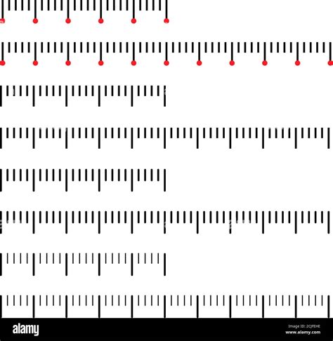 Measuring scale set meter symbol. Vector icon isloated on white ...