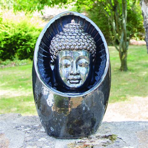 Bodhi Outdoor Water Feature with Pump and LED Light | Gardenesque