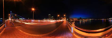 Han River Bridge At Night 360 Panorama | 360Cities