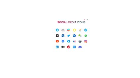 Social Media Icons | Figma