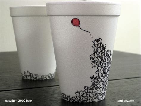 This Incredibly Detailed Disposable Coffee Cup Art Can Take Up To A ...