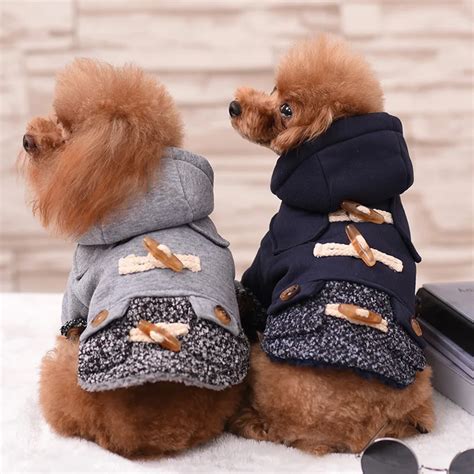 Warm Winter Dog Clothes Pet Clothes for Small Dogs French Bulldog Clothes Fleece Dog Jacket Coat ...