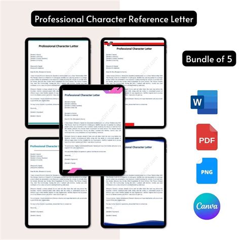 A professional character reference letter is used by students and early career professionals for ...