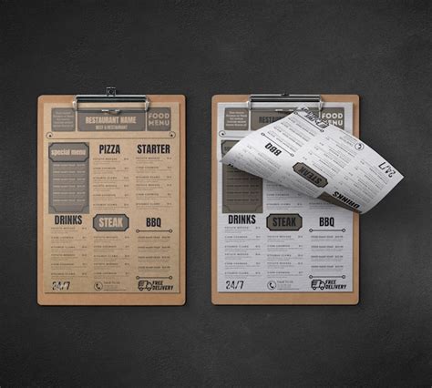 Paper & Party Supplies Stationery bar menu template Food Menu Template ...