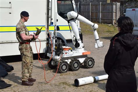 Bomb Disposal Squad delivers spectacular outdoor lecture