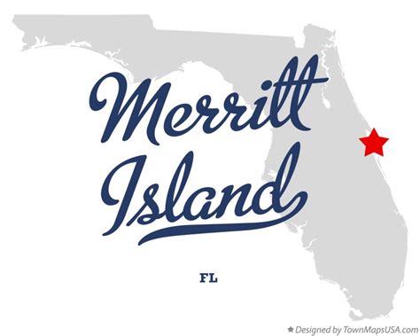 Map of Merritt Island, FL, Florida