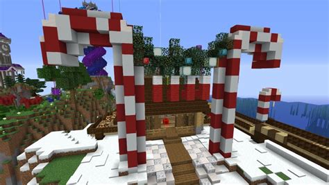 Candy Cane Arch - Hermitcraft VI Minecraft Map