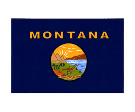 Montana State Flag Decal