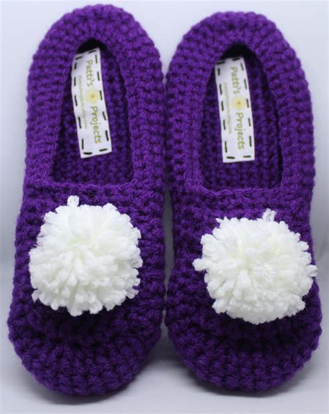 Pom Pom Slippers Adult Sizes - Etsy