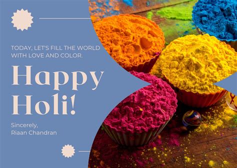 Design Custom Holi Greeting Cards Online For Free - Canva