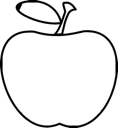 Teacher Apple Apple Simple Coloring Page | Easy coloring pages, Apple coloring pages, Easy ...