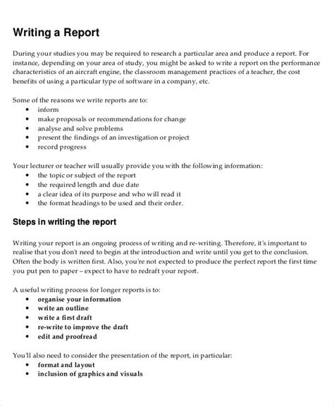 Information Report Examples, Report Writing Template Download 1 Templates Example Templates ...