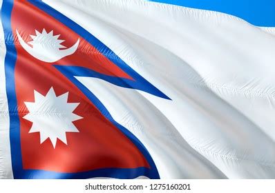 Nepalese Flag 3d Waving Flag Design Stock Illustration 1275160201 ...