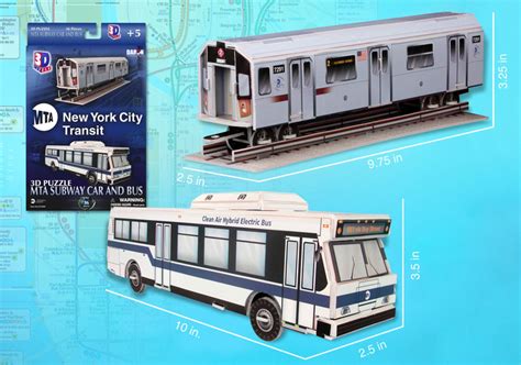 MTA NYC Subway Car and Bus, 36 Pieces, Daron Worldwide Trading | Puzzle ...