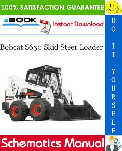 Bobcat S650 Skid Steer Loader Wiring/Hydraulic/Hydrostatic Schematic ...