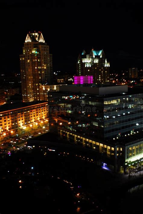 Providence, Rhode Island Downtown City At Night. Stock Photo - Image of ...