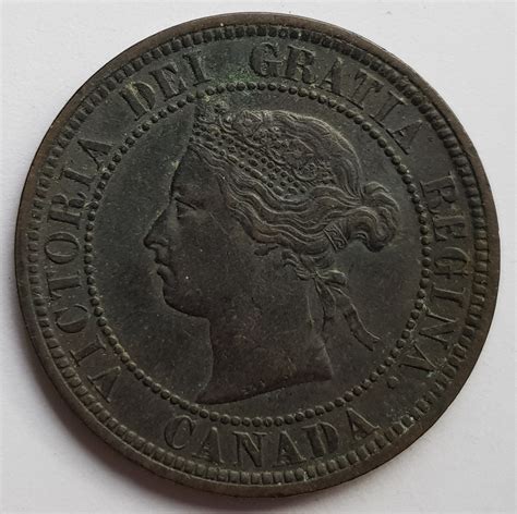 1876 Canada One Cent - M J Hughes Coins