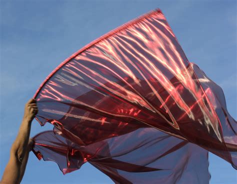 Prophetic Worship Flags Semi-sheer Red Fire With Flex™ Rod | Etsy