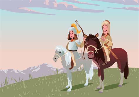 Mongol Warriors Vector 160219 Vector Art at Vecteezy