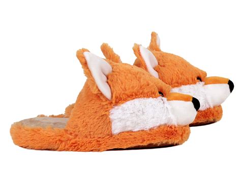 Fuzzy Fox Slippers | Orange Fox Slippers