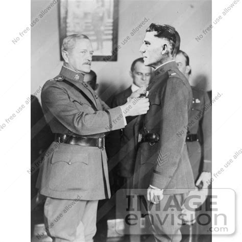 Stock Photography of John Joseph Pershing Givnig a Medal to a Soldier ...