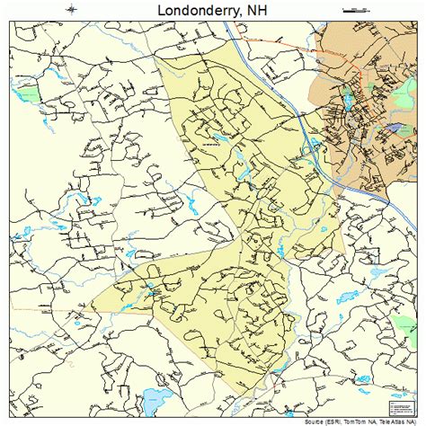 Londonderry New Hampshire Street Map 3343140