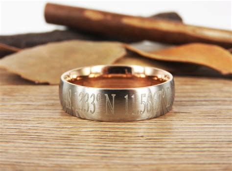 Latitude Longitude Ring, Coordinate Ring, Longitude Latitude, Personal