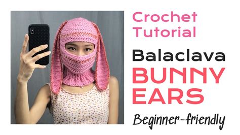 Bunny Ear Balaclava - Crochet tutorial - Fun & Easy (The Ears for my last Balaclava video) - YouTube