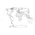 Outline Map of World; WORWT000113