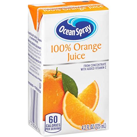 Ocean Spray 100% Orange Juice Boxes, 4.2 Ounce (Pack of 40) | Pricepulse