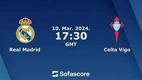 Real Madrid vs Celta Vigo live score, H2H and lineups | Sofascore