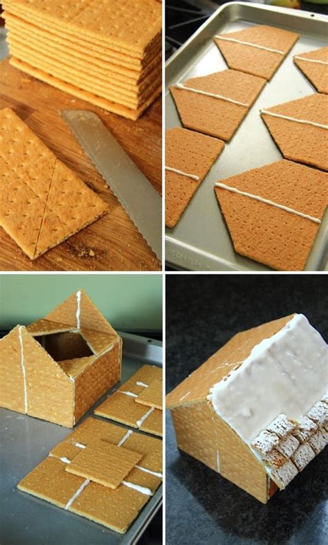 Graham Cracker Gingerbread Houses | Christmas | Pinterest | Christmas gingerbread house, Graham ...