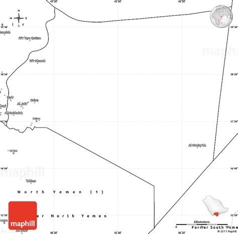 Blank Simple Map of Najran