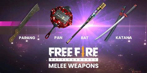 All About Melee Weapons in Garena Free Fire - FreeFireGaming.Com