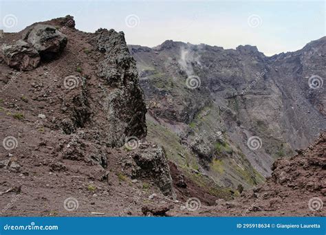 The Crater of Mount Vesuvius, (Naples, Campania, Italy) One of the Most Famous and Celebrated ...