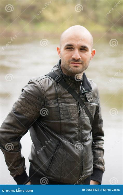 Smiling man in the nature stock image. Image of person - 30668423