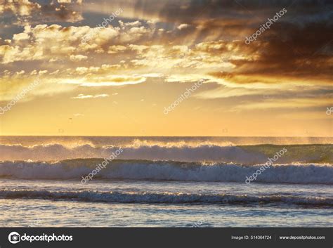 Blue Wave Beach Dramatic Natural Background Stock Photo by ©kamchatka ...