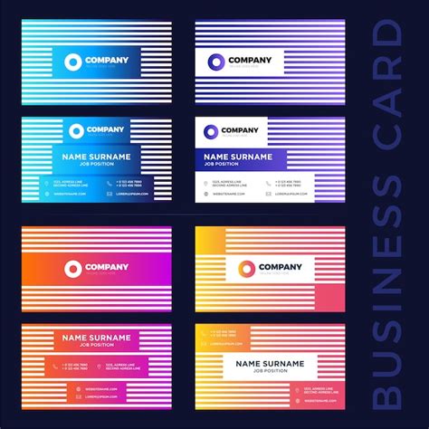 Premium Vector | Abstract business card templates.