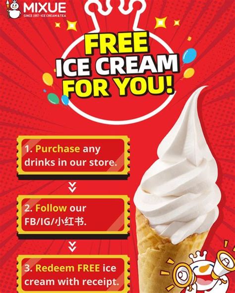 14-16 Apr 2022: MIXUE Signature Ice Cream Promotion at Victoria Street - SG.EverydayOnSales.com