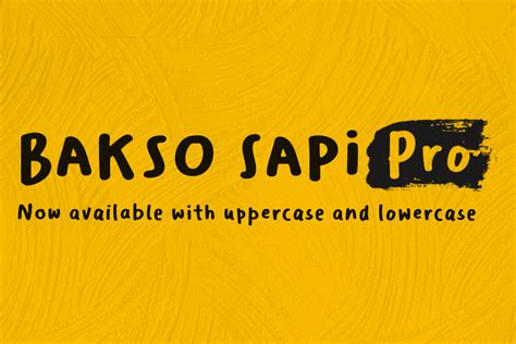 Bakso Sapi Pro Font | locomotype | FontSpace